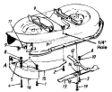 Page E Diagram and Parts List for 134L670G000 1994 MTD Lawn Tractor