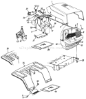 Page D Diagram and Parts List for 134L670F033 1994 MTD Lawn Tractor