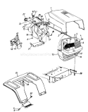 Page F Diagram and Parts List for 134I600F000 1994 MTD Lawn Tractor