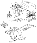 Page D Diagram and Parts List for 134P670H000 1994 MTD Lawn Tractor