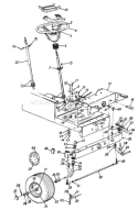 Page H Diagram and Parts List for 134L670F033 1994 MTD Lawn Tractor