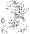 Page P Diagram and Parts List for 134Q677G141 1994 MTD Lawn Tractor