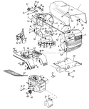 Page G Diagram and Parts List for 134R617G000 1994 MTD Lawn Tractor