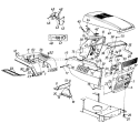 Page G Diagram and Parts List for 134R619G000 1994 MTD Lawn Tractor