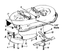 Page G Diagram and Parts List for 134I600F000 1994 MTD Lawn Tractor
