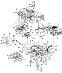 Page E Diagram and Parts List for 135-397-777 1985 MTD Lawn Tractor
