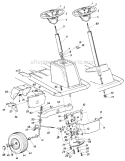 Page B Diagram and Parts List for 135-510-372 1985 MTD Lawn Tractor