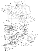 Page C Diagram and Parts List for 135-511-054 1985 MTD Lawn Tractor