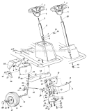 Page D Diagram and Parts List for 135-511-054 1985 MTD Lawn Tractor