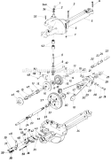 Page G Diagram and Parts List for 135-511-054 1985 MTD Lawn Tractor