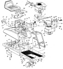 Page C Diagram and Parts List for 135-516-745 1985 MTD Lawn Tractor