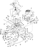 Page E Diagram and Parts List for 135-529-704 1985 MTD Lawn Tractor