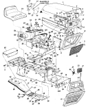 Part Location Diagram of 731-0709 MTD Dash Panel Insert