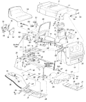 Page C Diagram and Parts List for 135-704-033 1985 MTD Lawn Tractor