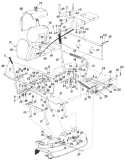 Page E Diagram and Parts List for 135-704-033 1985 MTD Lawn Tractor