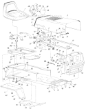 Page B Diagram and Parts List for 135-734-000 1985 MTD Lawn Tractor