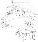 Page F Diagram and Parts List for 135-737-000 1985 MTD Lawn Tractor