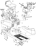 Page B Diagram and Parts List for 13511S 1985 MTD Lawn Tractor