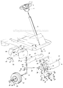 Page E Diagram and Parts List for 13511S 1985 MTD Lawn Tractor