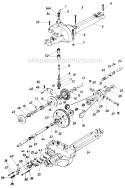 Page F Diagram and Parts List for 13511S 1985 MTD Lawn Tractor