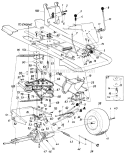 Page C Diagram and Parts List for 13513S 1985 MTD Lawn Tractor