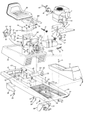 Page D Diagram and Parts List for 13514-9 1989 MTD Lawn Tractor