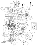 Page C Diagram and Parts List for 13514S 1985 MTD Lawn Tractor