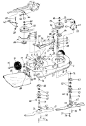 Part Location Diagram of 17091 MTD Bracket-deck Brake E