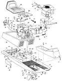 Page D Diagram and Parts List for 13518-7 1987 MTD Lawn Tractor