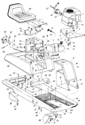 Page E Diagram and Parts List for 13518-8 1988 MTD Lawn Tractor
