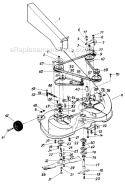 Page A Diagram and Parts List for 13565-7 1987 MTD Lawn Tractor