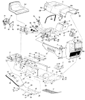 Part Location Diagram of 16280A MTD R.H. Grille Side Panel