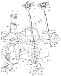 Page G Diagram and Parts List for 135F560B308 1995 MTD Lawn Tractor