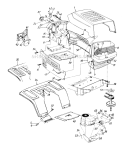 Page G Diagram and Parts List for 135G665G002 1995 MTD Lawn Tractor