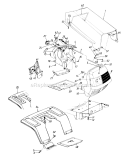 Page F Diagram and Parts List for 135L671F401 1995 MTD Lawn Tractor