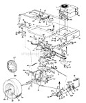 Page D Diagram and Parts List for 135L673G000 1995 MTD Lawn Tractor
