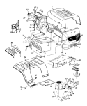Page F Diagram and Parts List for 135L673G000 1995 MTD Lawn Tractor