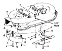Page H Diagram and Parts List for 135M679G000 1995 MTD Lawn Tractor