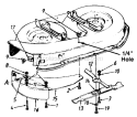 Page H Diagram and Parts List for 135M679G026 1995 MTD Lawn Tractor
