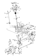 Page K Diagram and Parts List for 135O675G000 1995 MTD Lawn Tractor