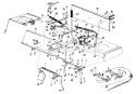 Page B Diagram and Parts List for 135O675G000 1995 MTD Lawn Tractor