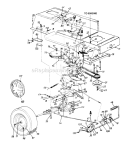 Page E Diagram and Parts List for 135O675G000 1995 MTD Lawn Tractor
