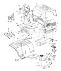 Page G Diagram and Parts List for 135O675G000 1995 MTD Lawn Tractor
