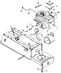 Page E Diagram and Parts List for 135R699G098 1995 MTD Lawn Tractor