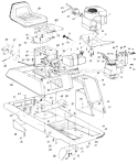 Page C Diagram and Parts List for 136-505-131 1986 MTD Lawn Tractor