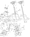 Page E Diagram and Parts List for 136-517-977 1986 MTD Lawn Tractor