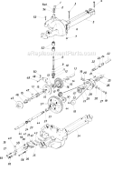 Page G Diagram and Parts List for 136-518-033 1986 MTD Lawn Tractor