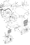 Page D Diagram and Parts List for 136-529-029 1986 MTD Lawn Tractor