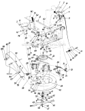 Page G Diagram and Parts List for 136-529-029 1986 MTD Lawn Tractor