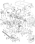 Page B Diagram and Parts List for 136-622-009 1986 MTD Lawn Tractor